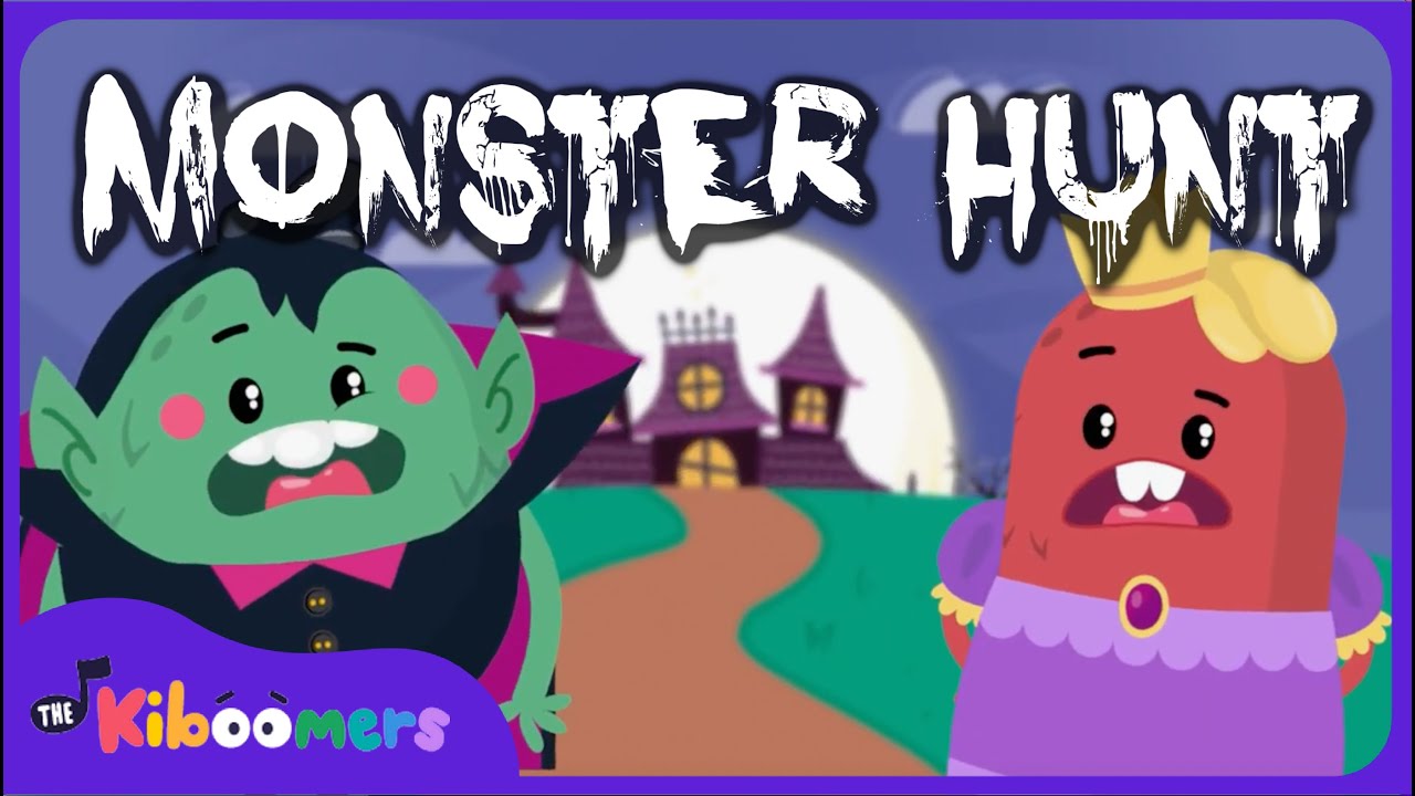Going on a Monster Hunt - The Kiboomers Preschool Songs - Circle Time Halloween Song