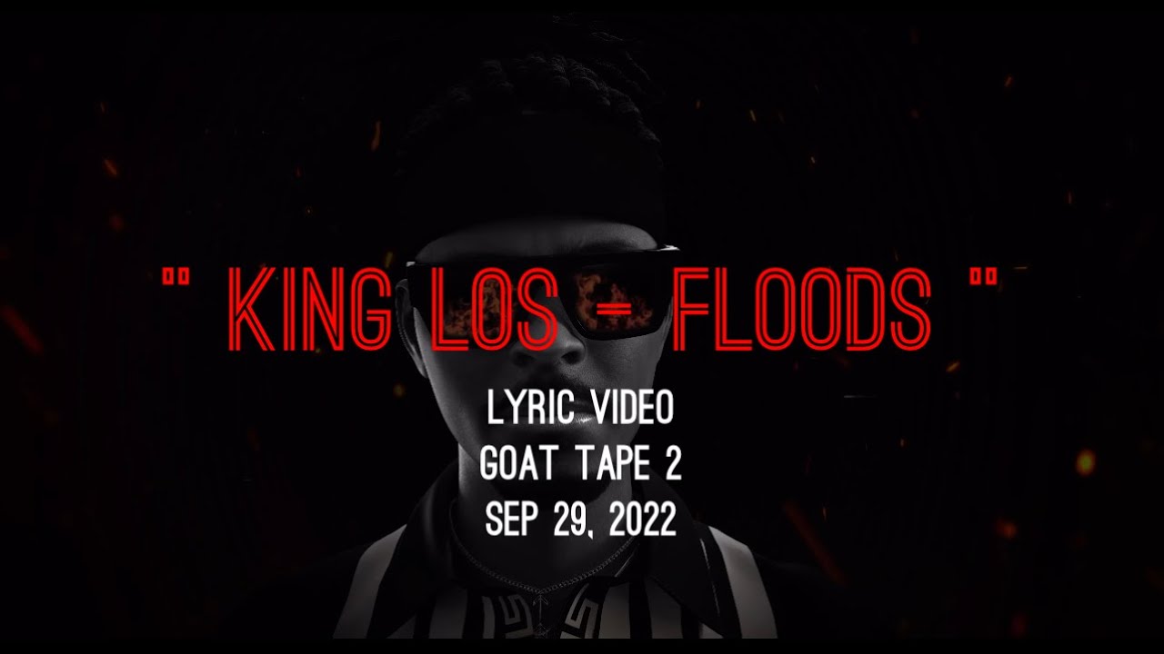 King Los -  Floods remix - Lyric Video ( visualizer )
