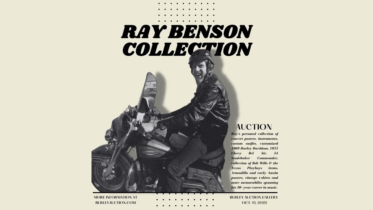 Ray Benson’s 50+ year collection Auction is available for online bidding NOW!
