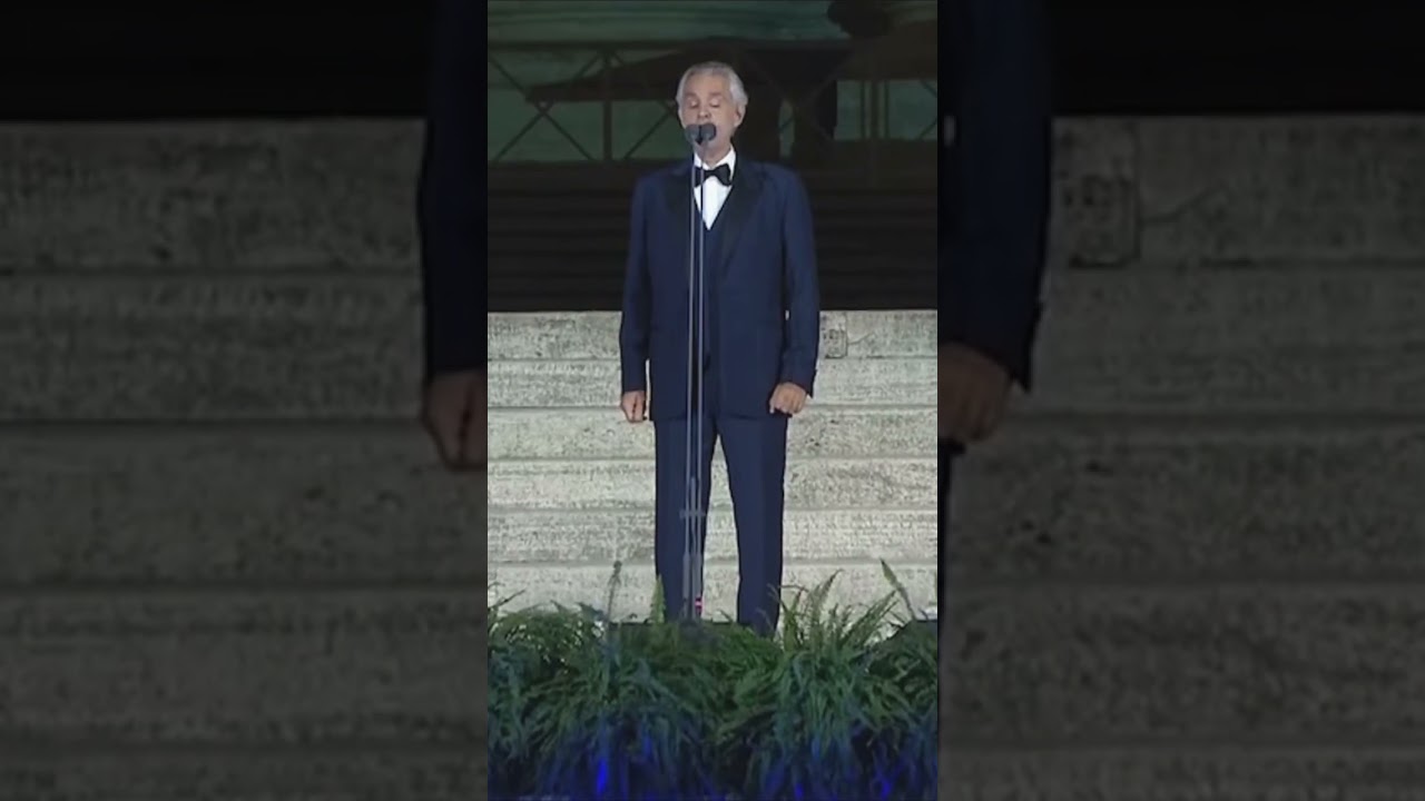 Andrea Bocelli singing ‘Ave Maria’ (Schubert) live in Vatican City, St. Peter’s Square.