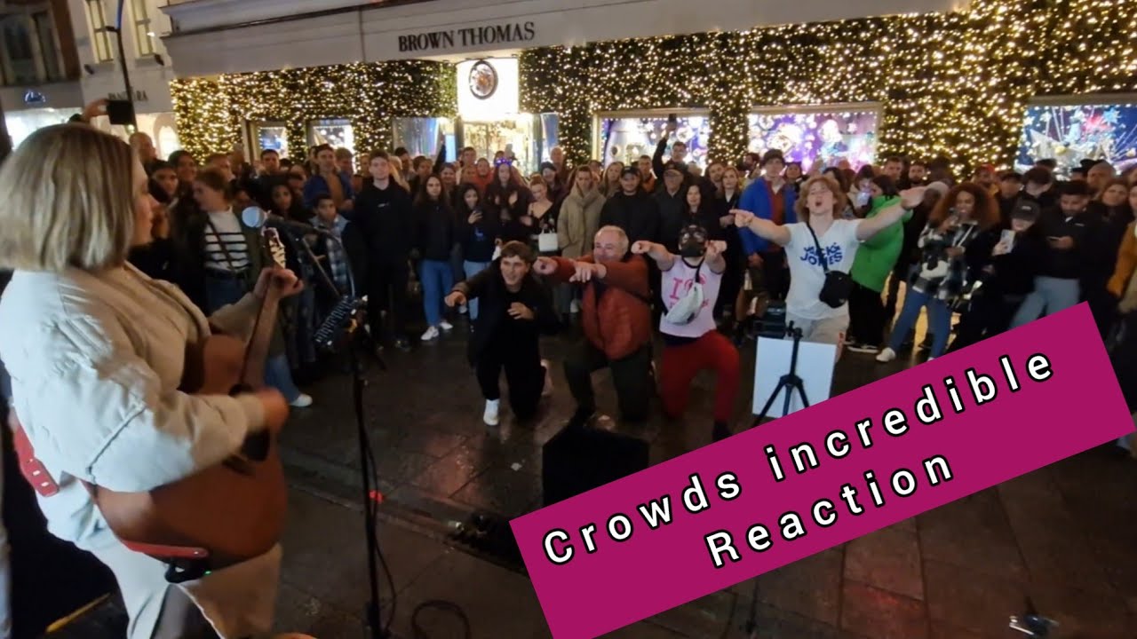 CROWDS INCREDIBLE REACTION is UNBELIEVABLE!! Hotel california Eagles - Allie Sherlock cover &friends