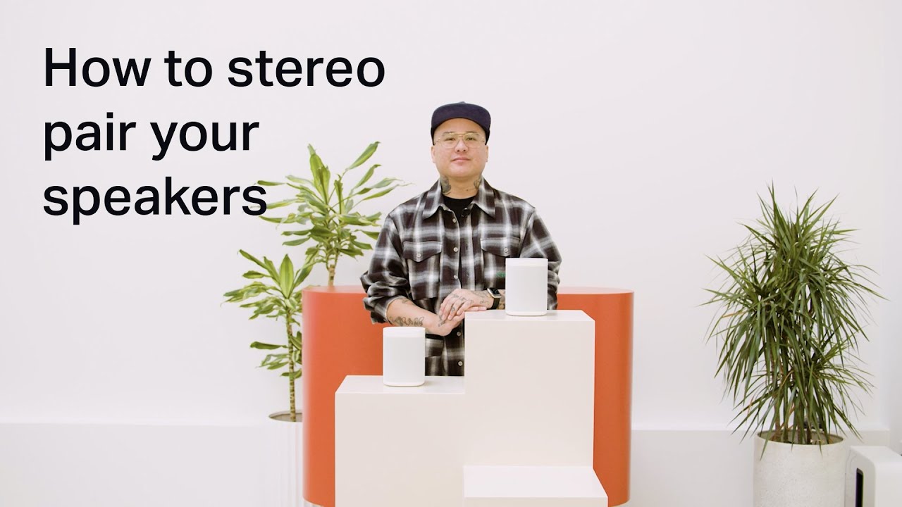 How to stereo pair Sonos speakers