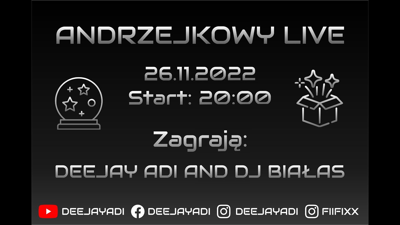 🎥🔴 Andrzejkowy Live 🔥💥 DEEJAYADI AND DJ BIAŁAS 🎧🔥
