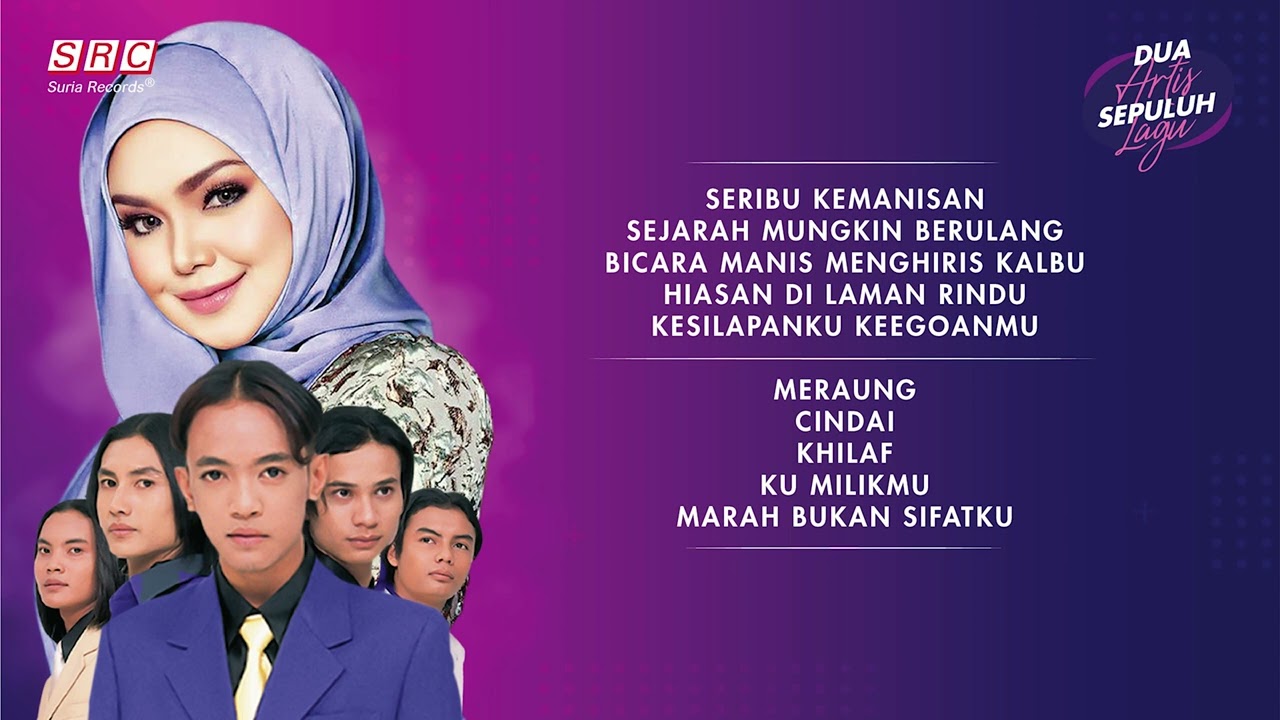 Siti Nurhaliza & New Boyz - Lagu Pop Terpopuler Dua Artis Sepuluh Lagu