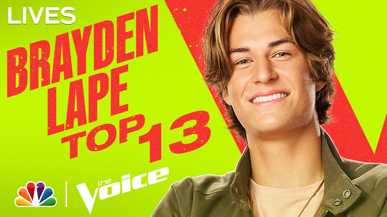 Brayden Lape Performs Kenny Chesney's "Come Over" | NBC's The Voice Top 13 2022