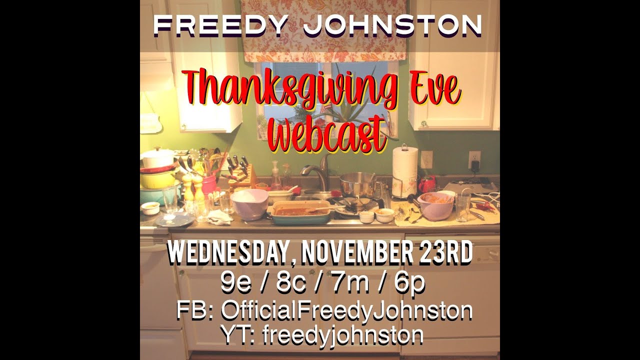 Freedy Johnston's Thanksgiving Eve 2022 Web Concert