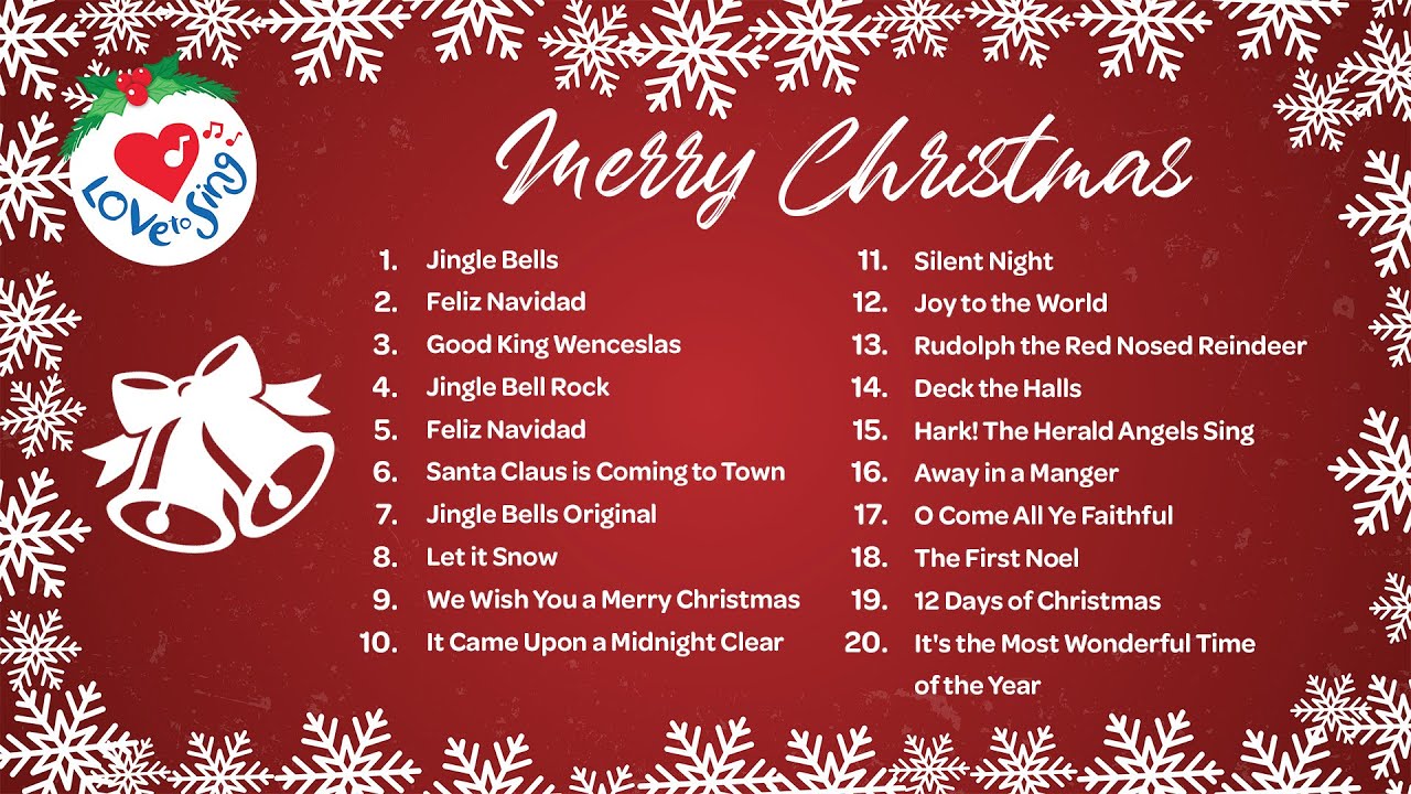 Best Christmas Songs with Lyrics 🎄 Merry Christmas 🔔