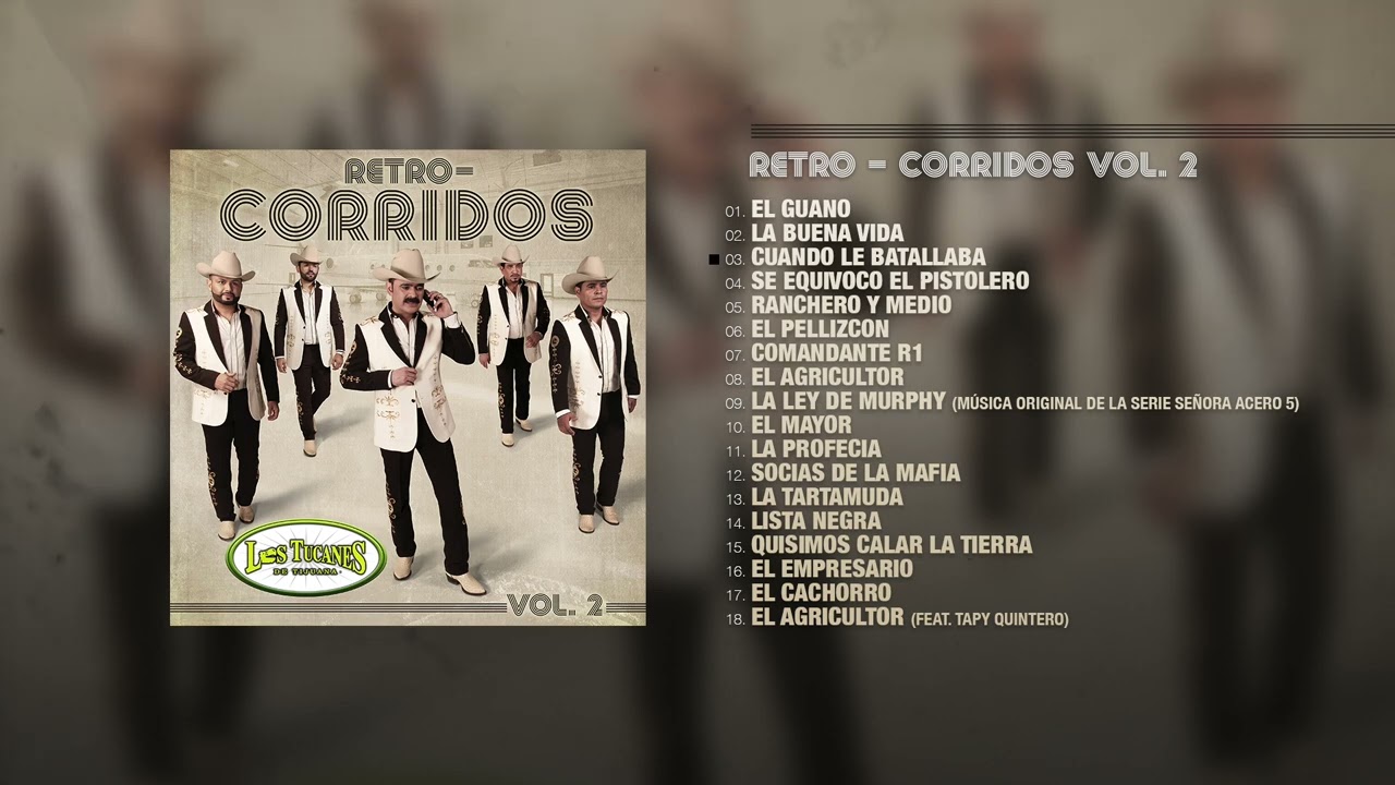 Retro–Corridos Vol. 2 –  Los Tucanes De Tijuana (Album Completo)