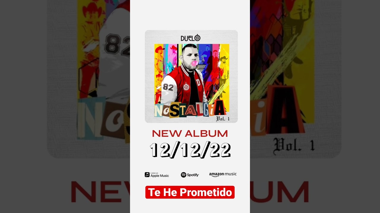 “Te He Prometido “ otro de los temas incluidos en la producción de #Nostalgia #Duelo #NewAlbum