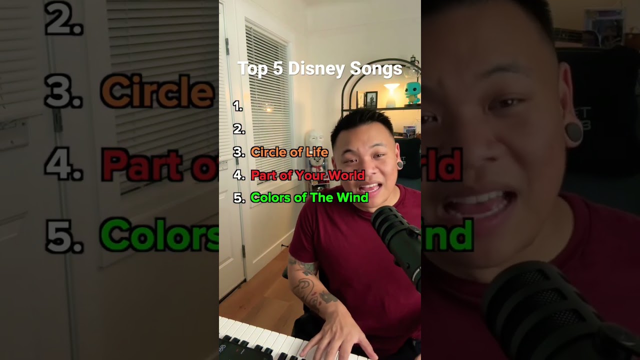 Top 5 Disney Songs ✨ Do you agree? (ps I’m streaming live on YouTube now!) #jamuary #disney