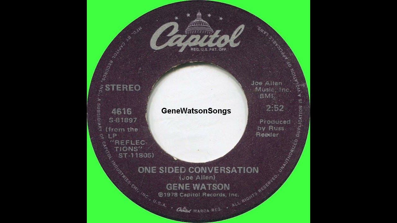 Gene Watson - One Sided Conversation (45 Single)