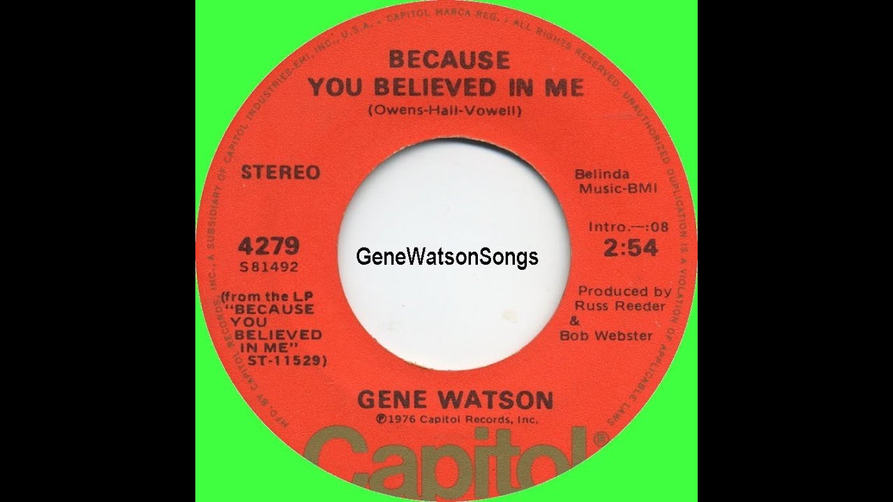 Gene Watson - I Don't Need A Thing At All (45 Single)