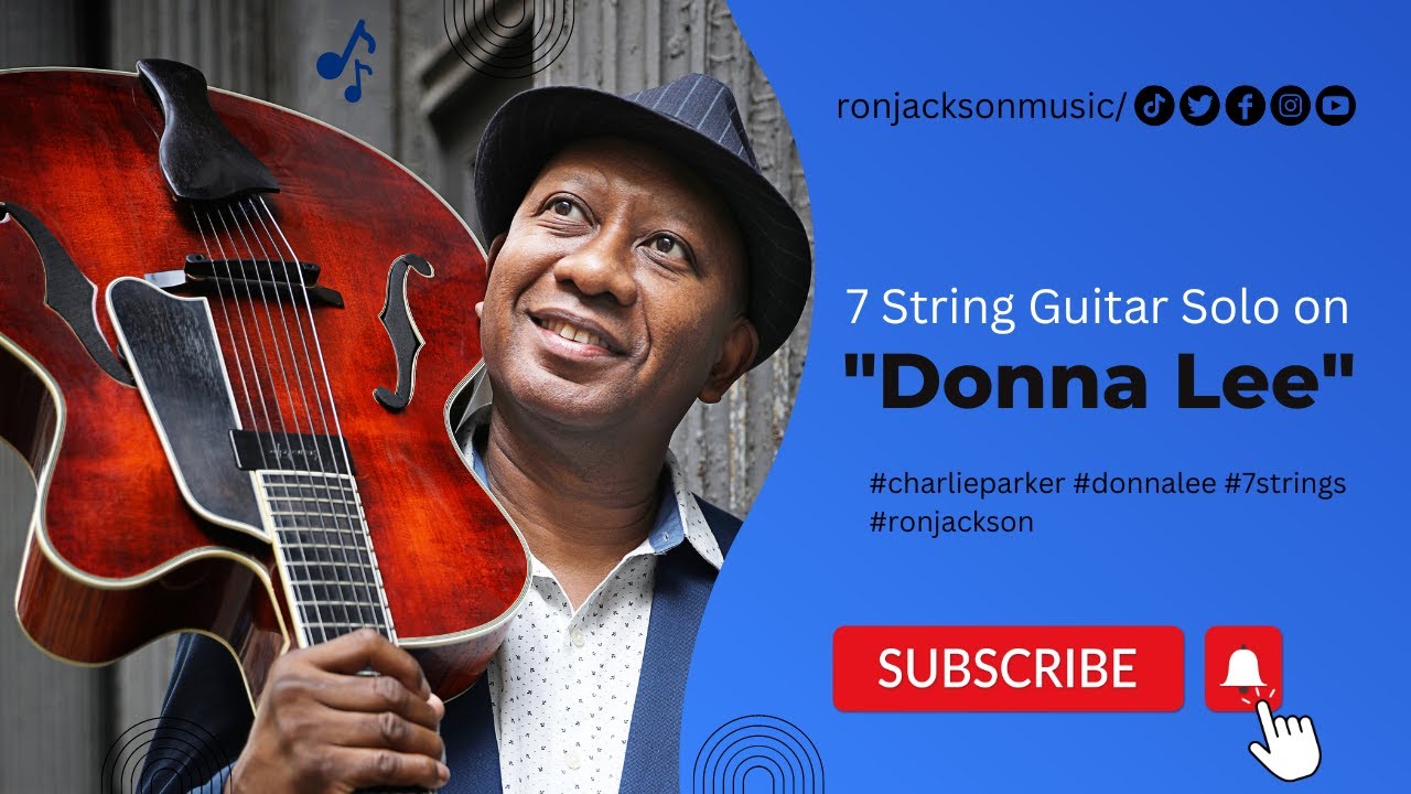 7 String Guitar Solo on "Donna Lee" #charlieparker #donnalee #7strings #ronjackson