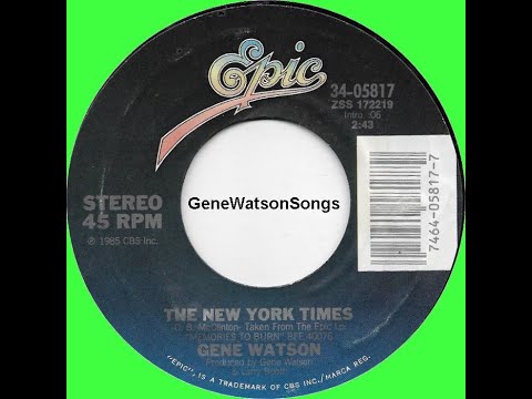 Gene Watson - The New York Times (45 Single)
