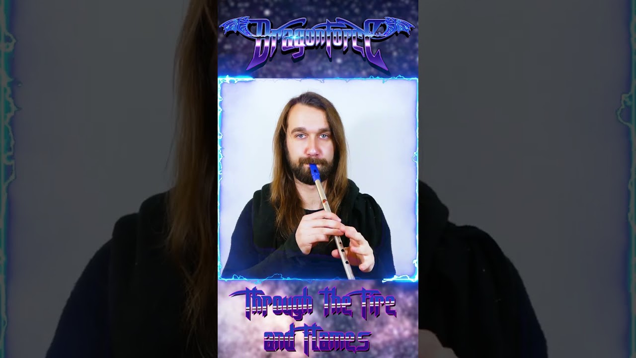 Dragonforce | 🔥 Through the Fire and Flames 🔥 | Tin Whistle Cover #shorts