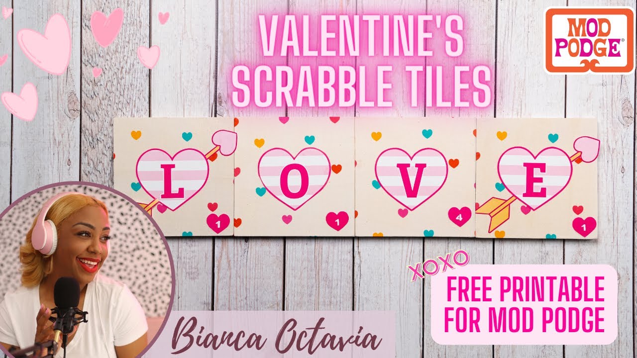 Craft Break: LOVE "Scrabble" Tiles with Mod Podge!