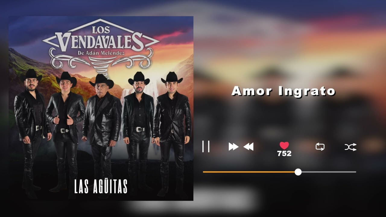 Los Vendavales De Adán Meléndez - Amor Ingrato - Las Agüitas  (Audio)