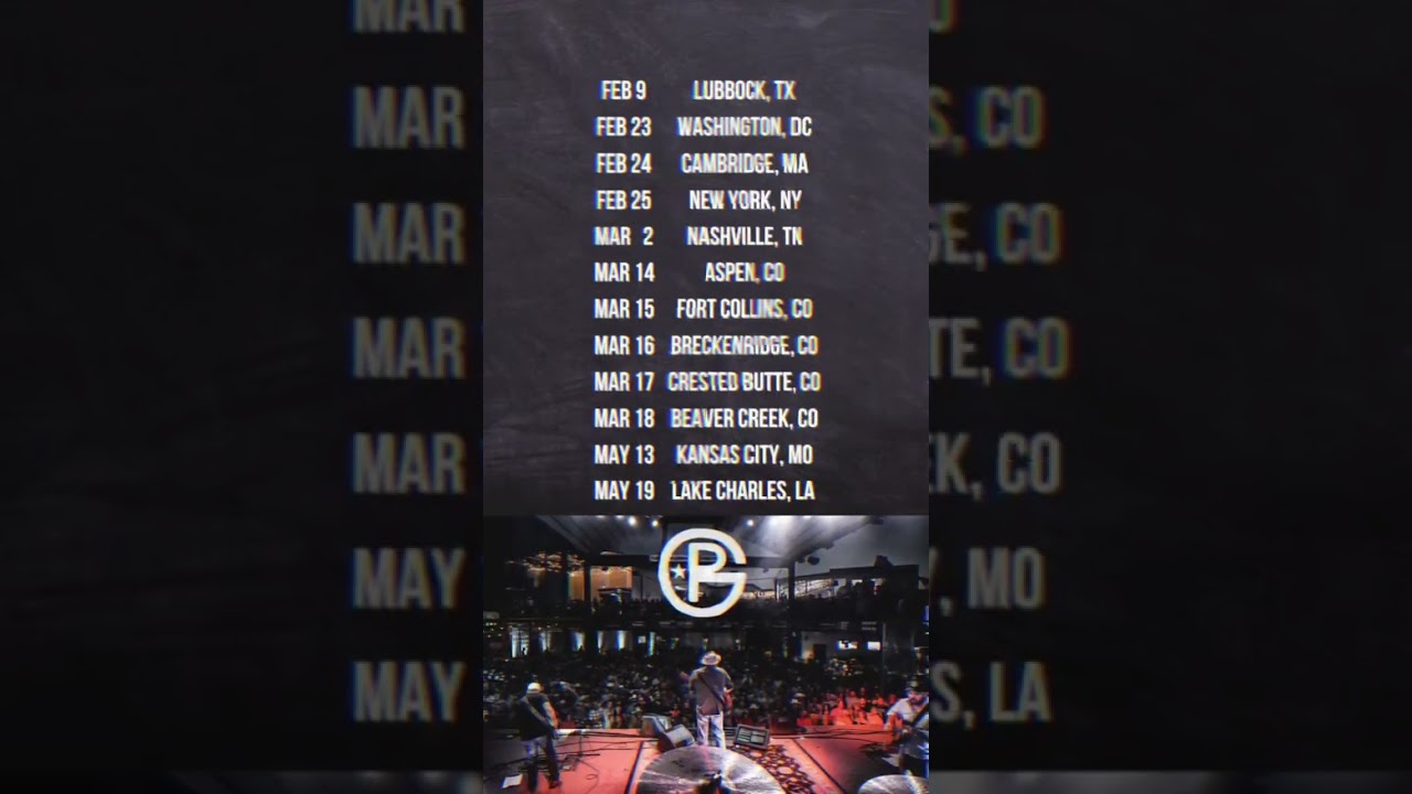 Shows for the next couple months… #countrymusic