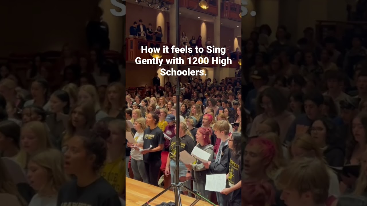 Sing Gently performed in Denver with 1200 High School singers. #choir #choirgeeks #classicalmusic