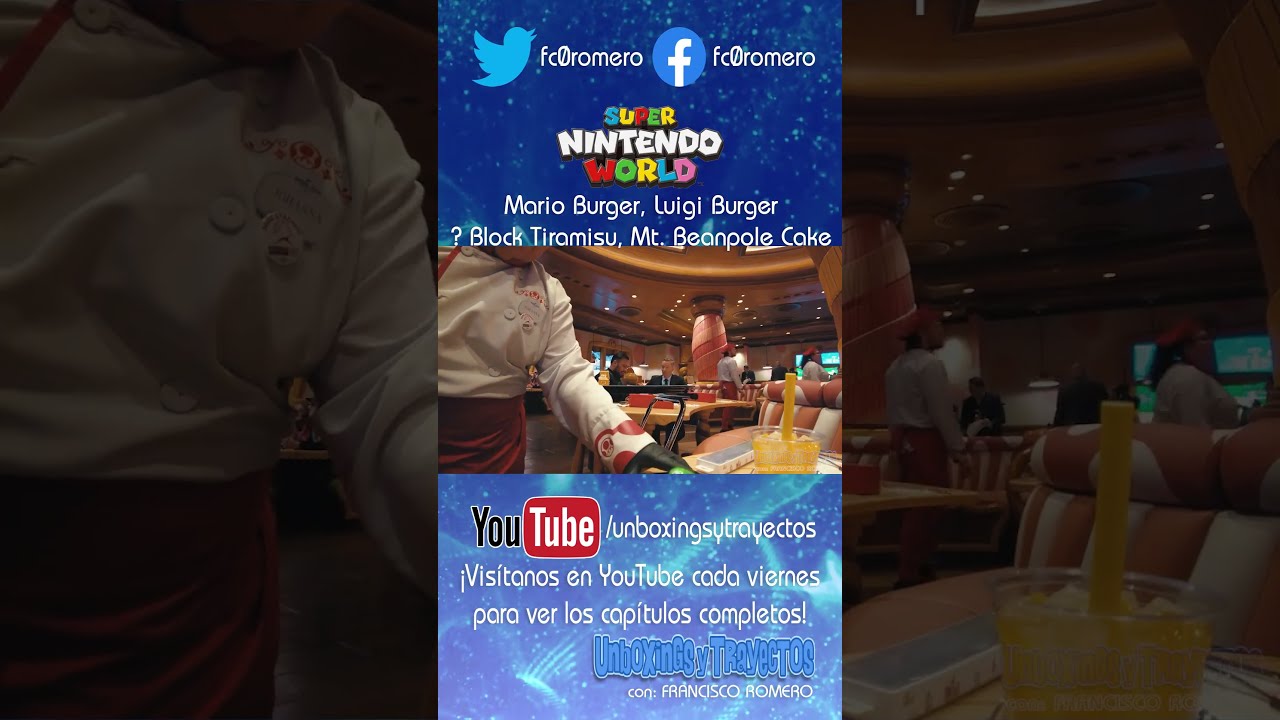 Mario Burger, Luigi Burger ? Block Tiramisu, Mt. Beanpole Cake en Super Nintendo World