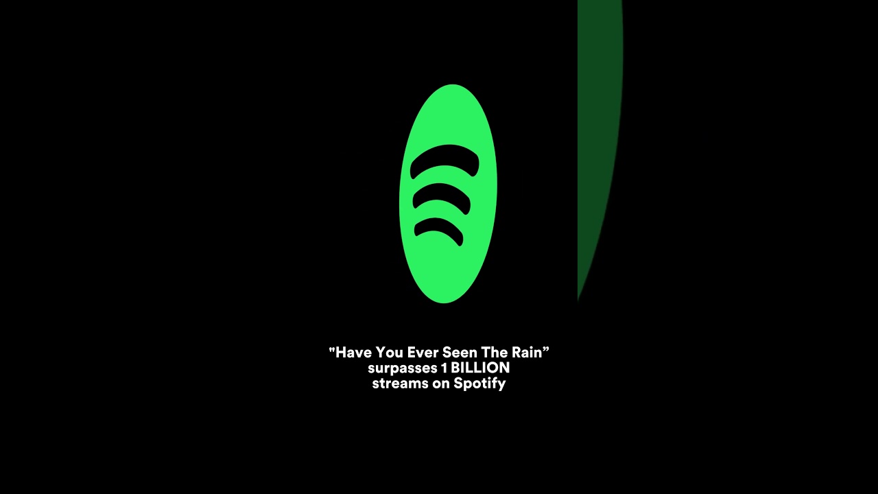 "Have You Ever Seen The Rain" Joins Spotify's BILLIONS CLUB #shorts