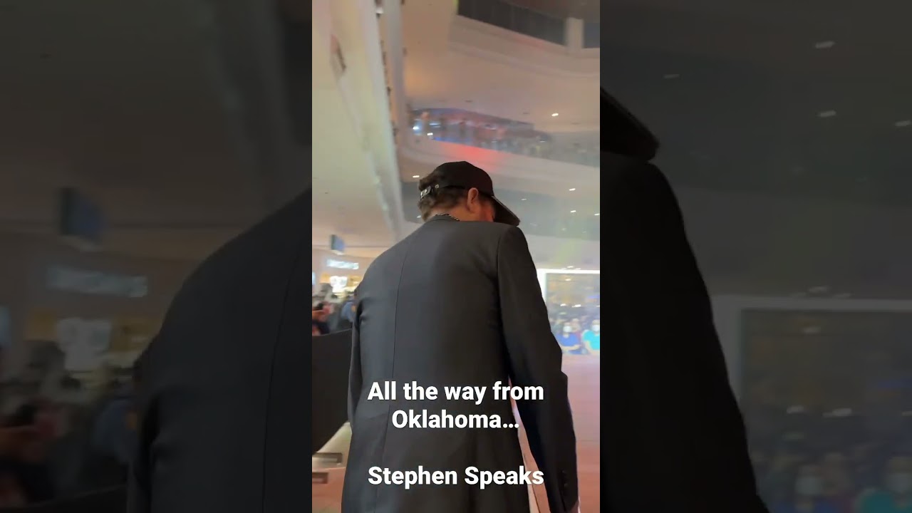Stephen has been speaking for a long time and this crowd knows it.