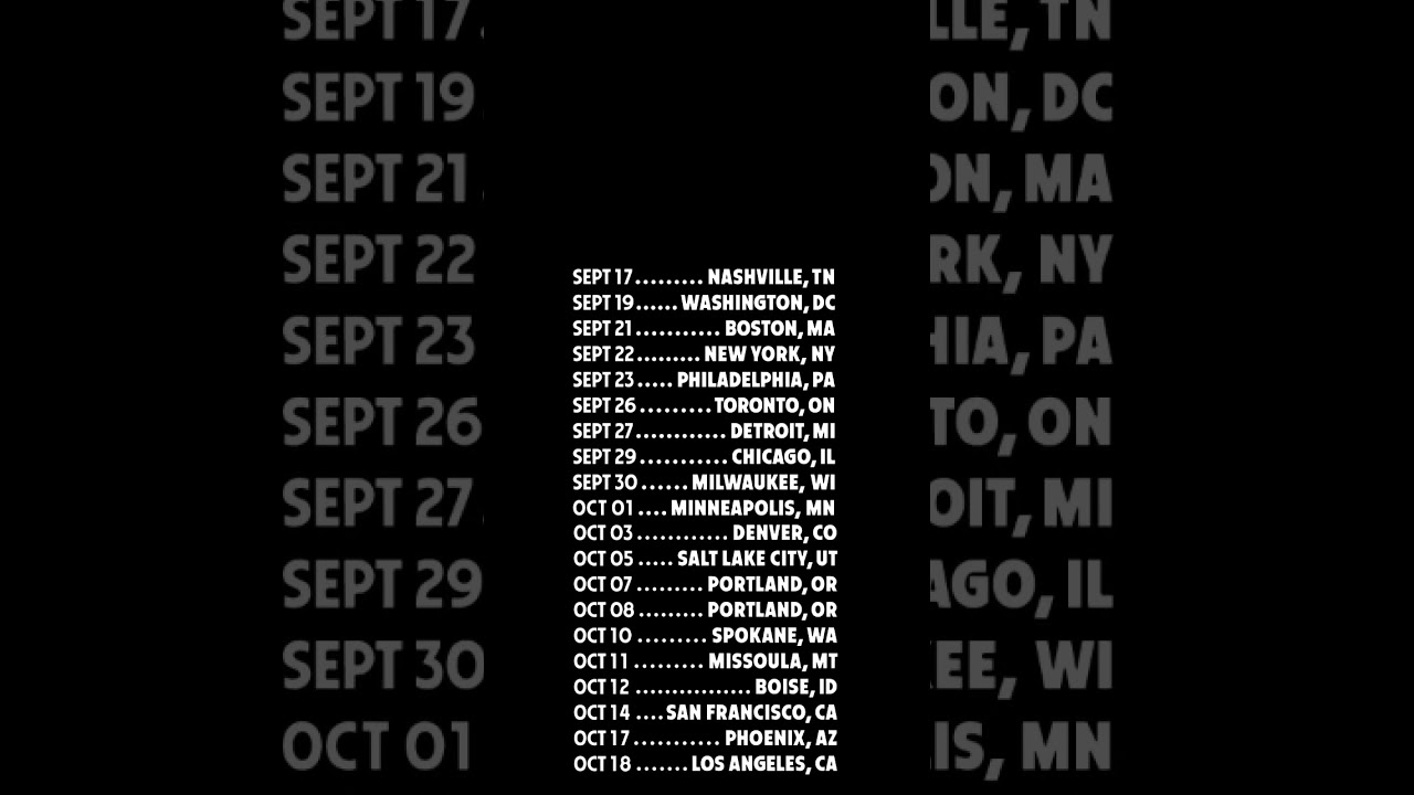 US TOUR ONSALE 10:00AM LOCAL TIME… Which show you coming to and who you bringing?