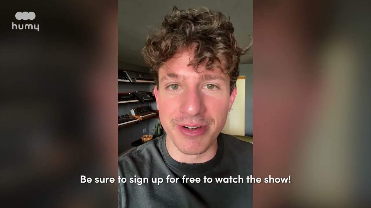 [Free Live Stream] humy presents: the Charlie Puth Livestream Experience