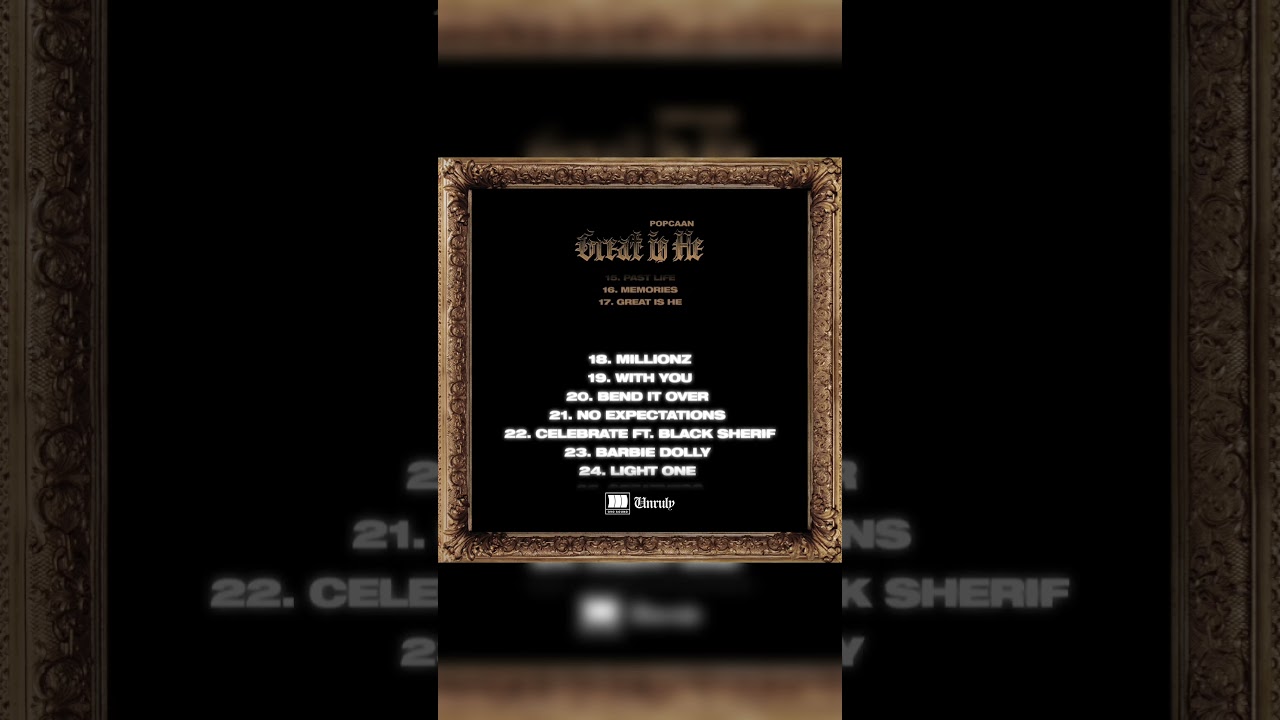 #GreatIsHe Deluxe Ready, March 31st. 1st single 'Bend it over" available now.
