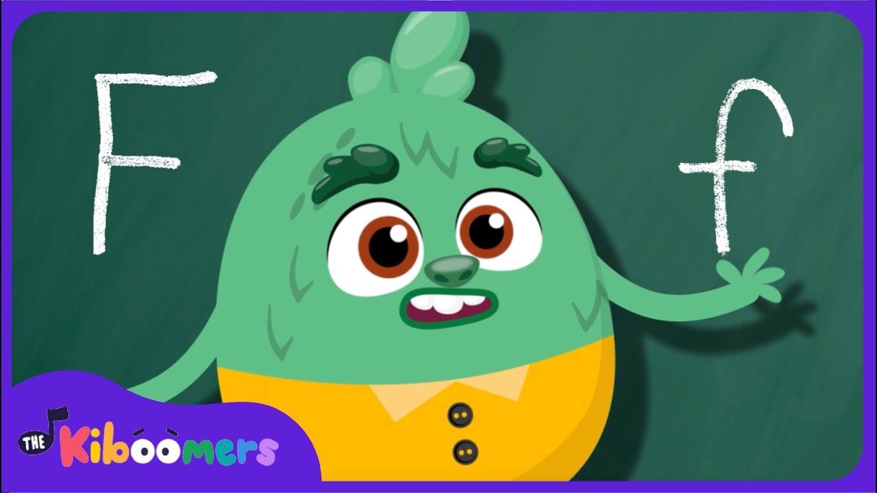 Letter F Song - The Kiboomers Uppercase & Lowercase Letters - Phonics Sounds