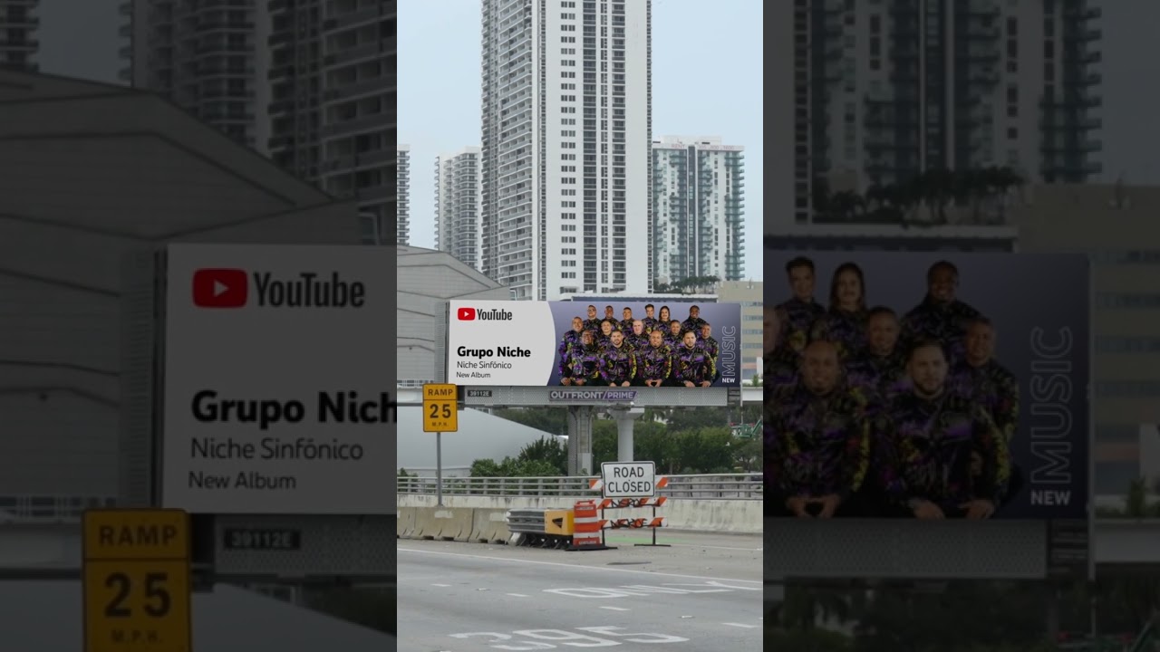 Grupo Niche engalanando las calles de Miami junto a @YouTube