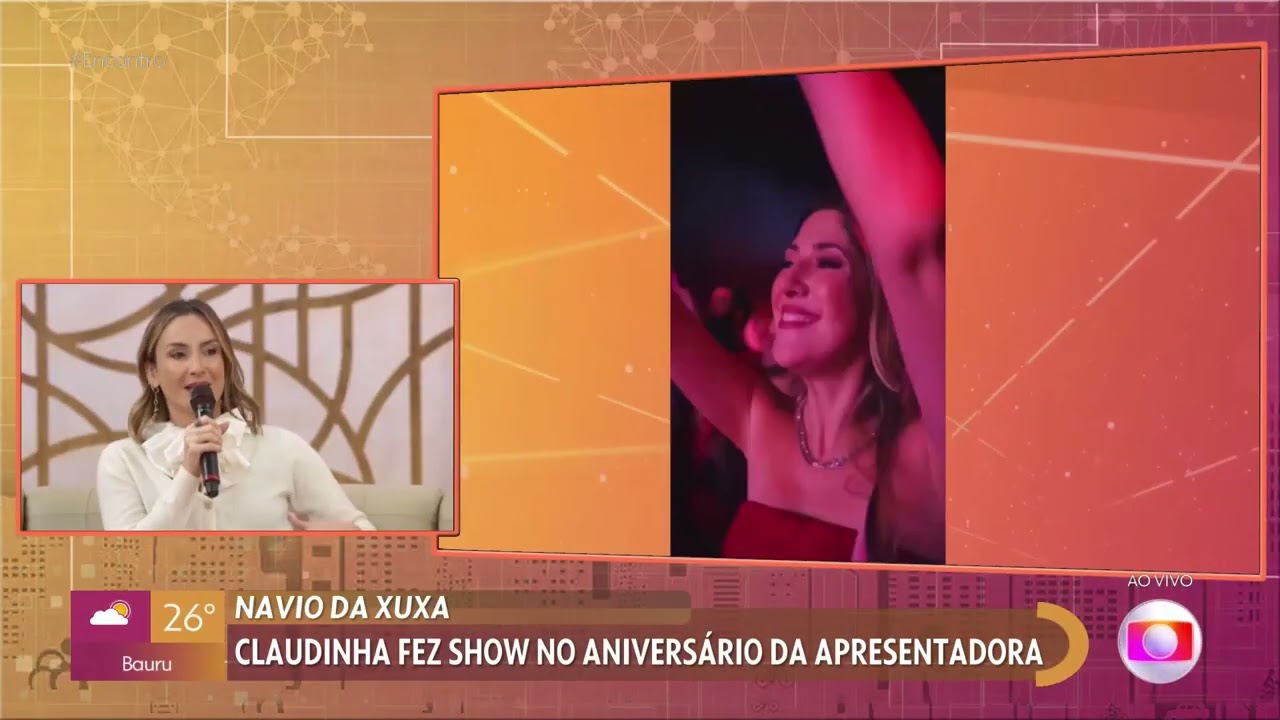 Claudia Leitte fala sobre cruzeiro de aniversário de 60 anos de Xuxa | Encontro