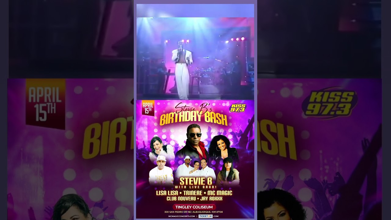 Don’t Miss Stevie B! Birthday Bash April 15th 🎟️🎟️ MCMagicConcerts.com