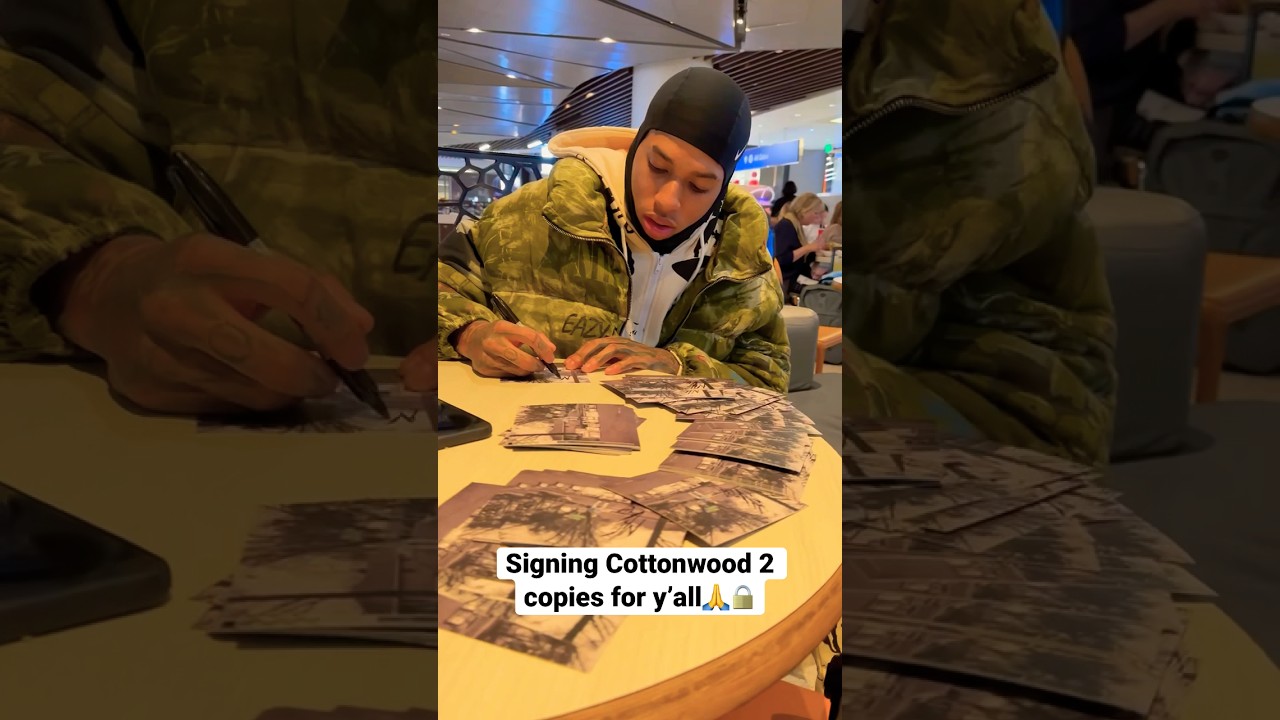 Signing #Cottonwood2 Copies for Yall🙏🔒