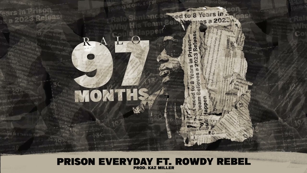 Ralo - Prison Everyday (feat. Rowdy Rebel) [Official Visualizer]