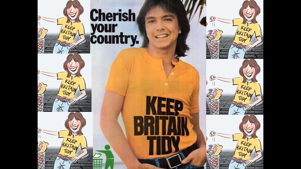 🔴 David Cassidy.. Keep Britain Tidy poster competition, 1973 !!