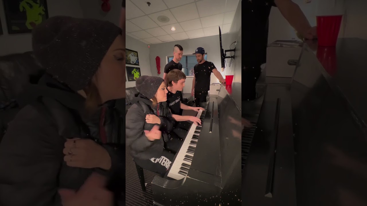 When there’s a piano in the dressing room… should we put this on our next record?