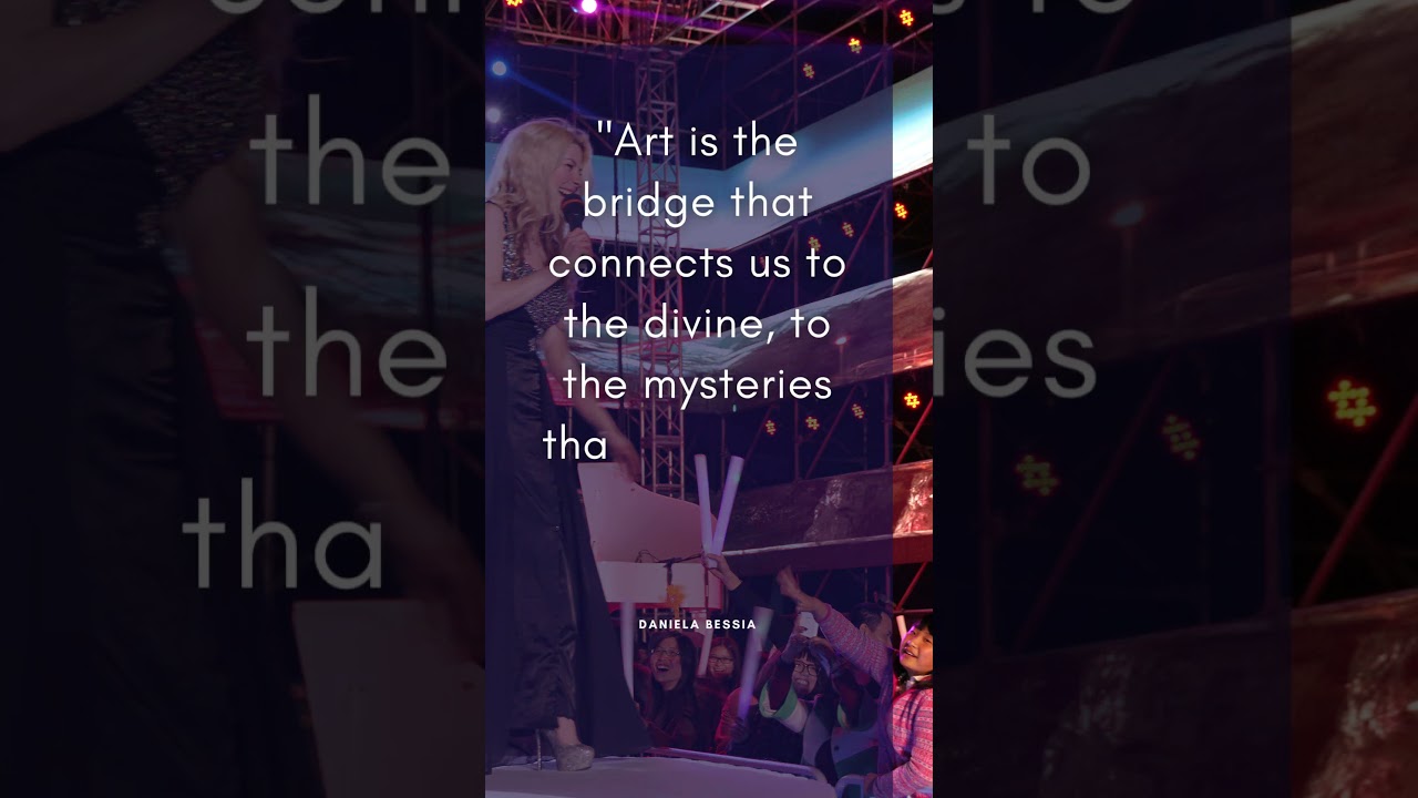Art is the bridge that connects us to the divine, to the mysteries that lie beyond our understanding