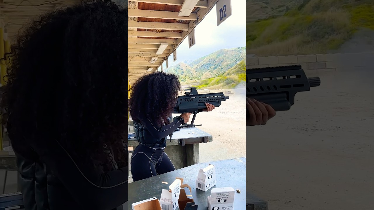 Girls first time at the gun range 🔫