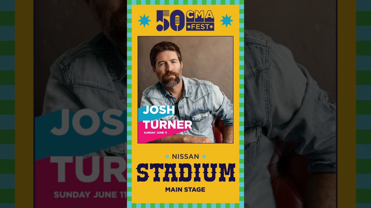 Excited to perform at the 50th #CMAfest at Nissan Stadium on June 11! Tickets at JoshTurner.com