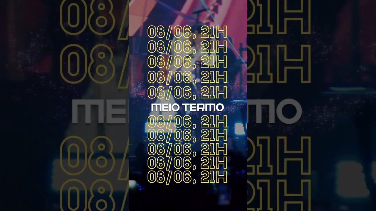 MEIO TERMO 👑 08/06, 21h, em todos os apps de música.