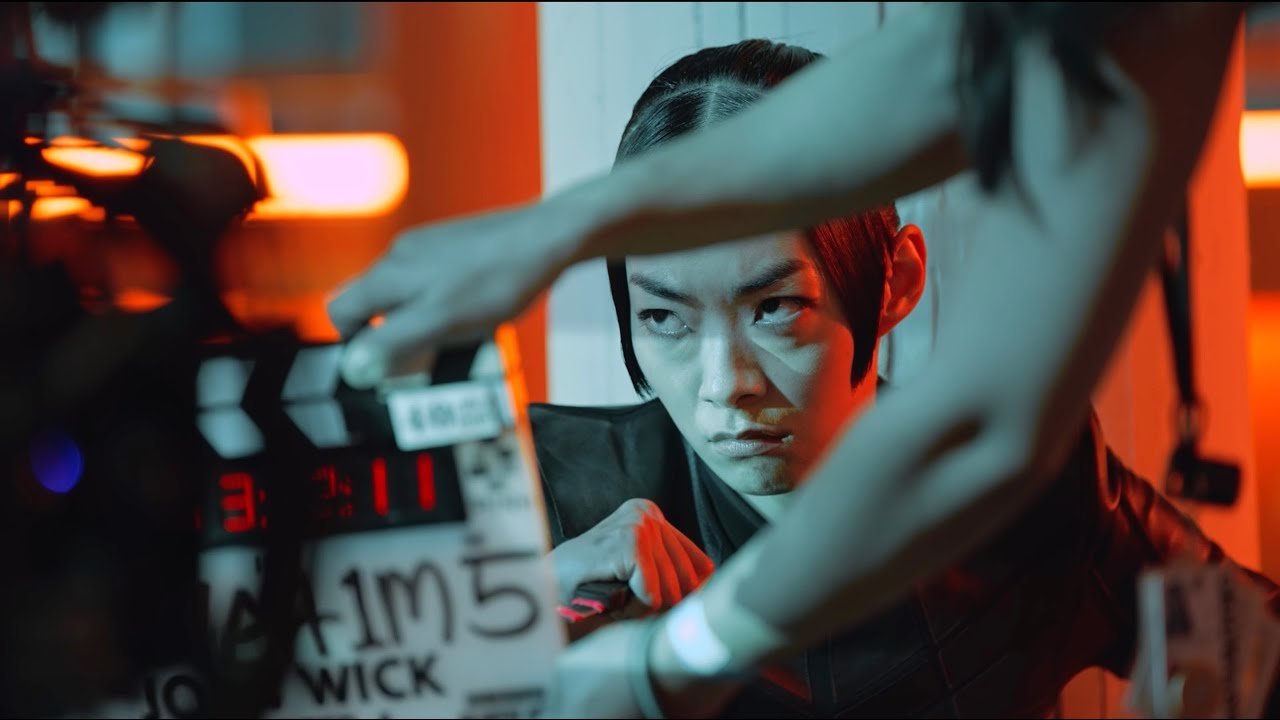 behind the scenes as Akira in John Wick: Chapter 4 | RINA TV