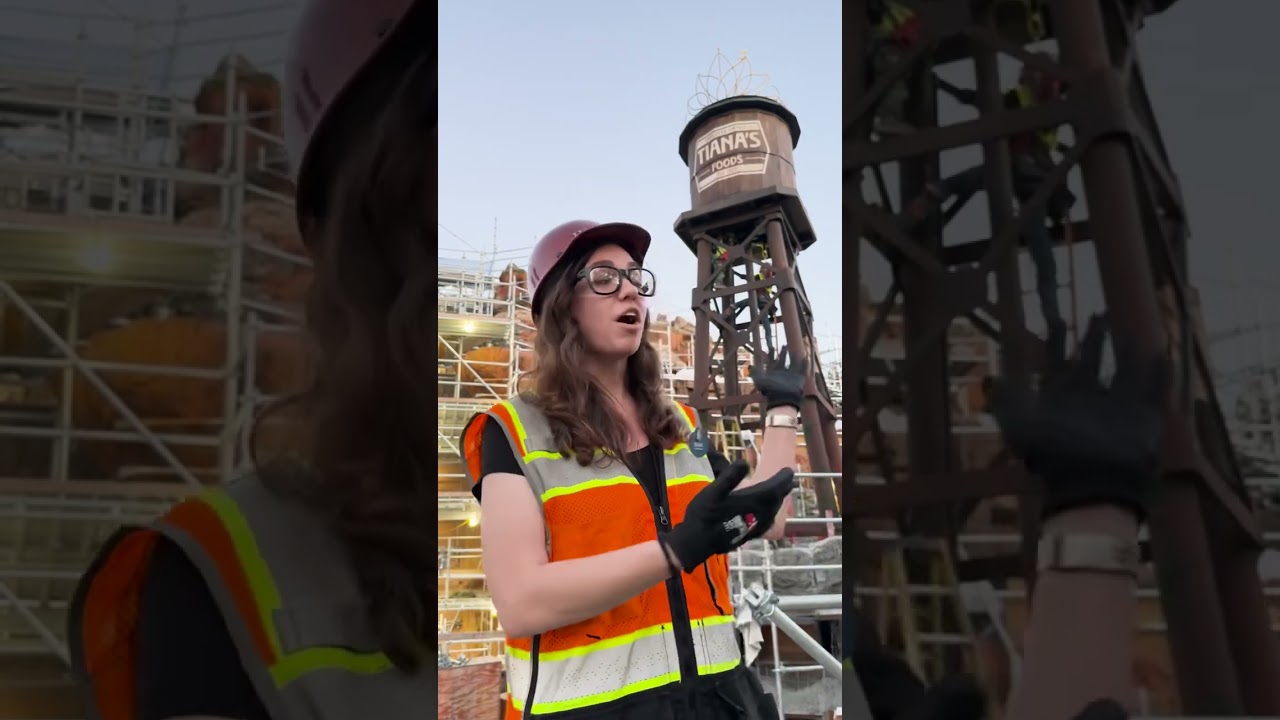 The #Disney Imagineers really got us in the feels with the details on Tiana’s water tower 🥹✨ #Shorts