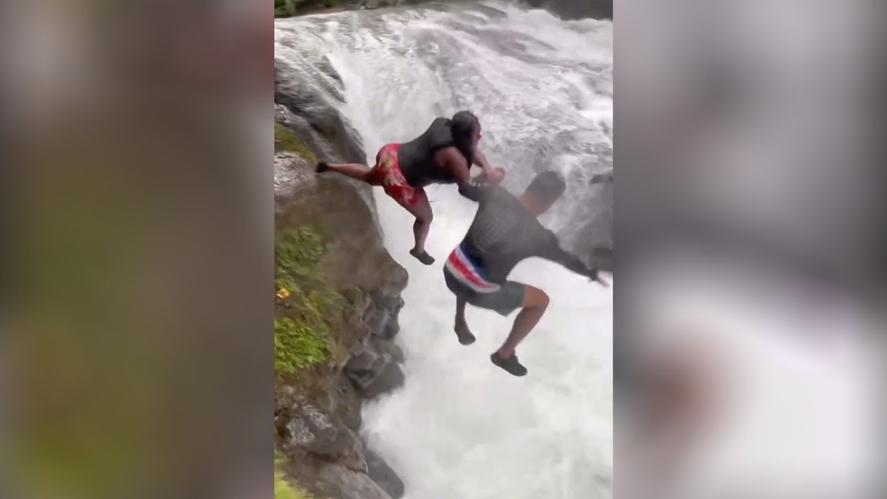 Jekalyn Car jumping off a Costa Rica cliff