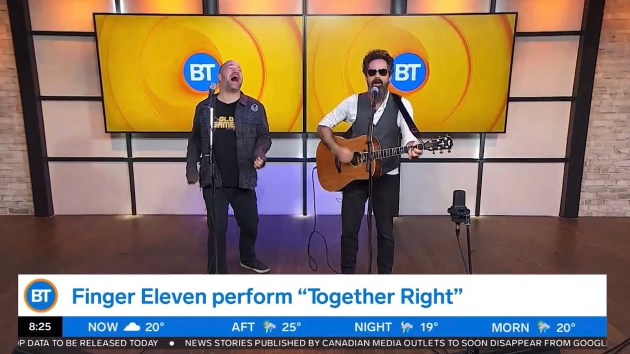 Finger Eleven - Together Right - Acoustic - Breakfast Television