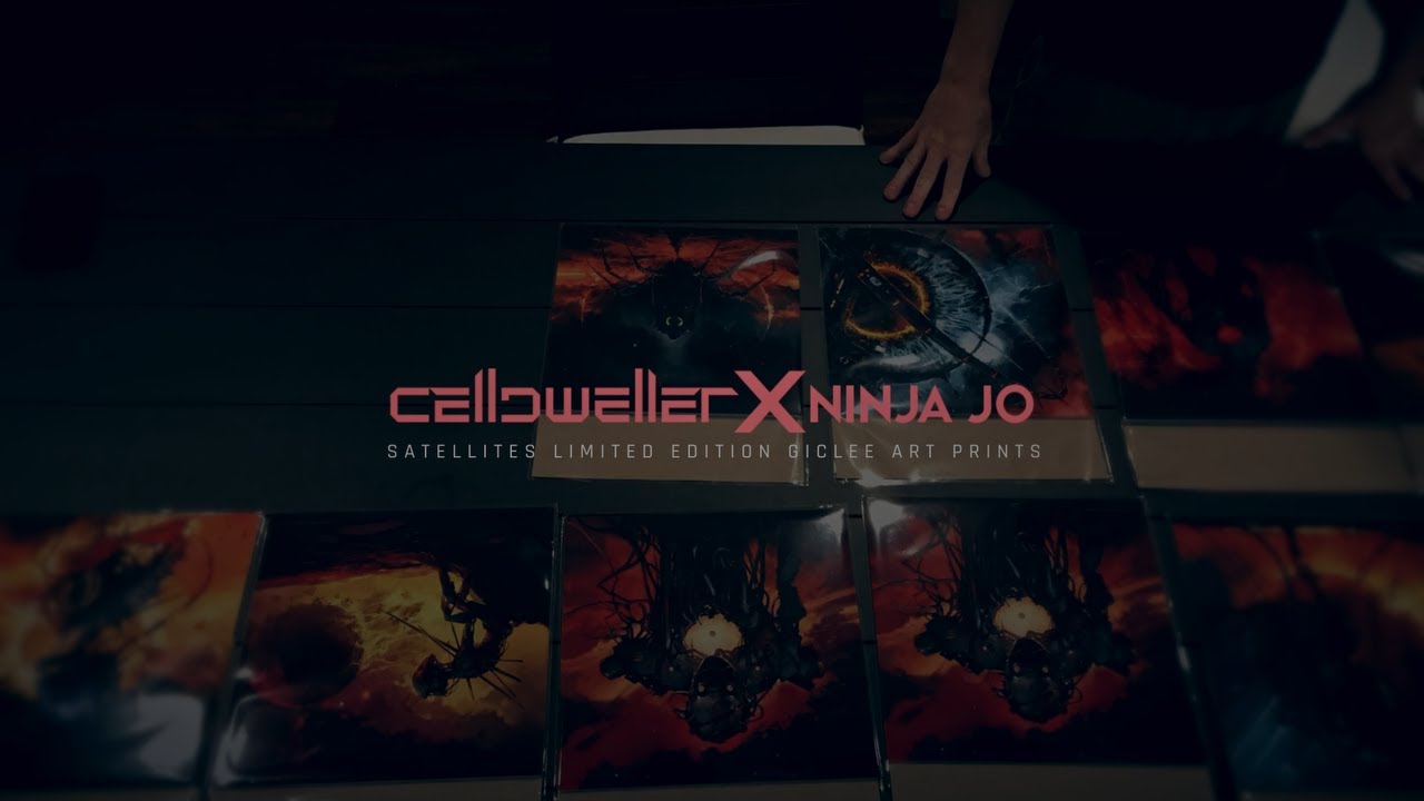 Celldweller x Ninja Jo - Satellites Limited Edition Giclee Art Prints