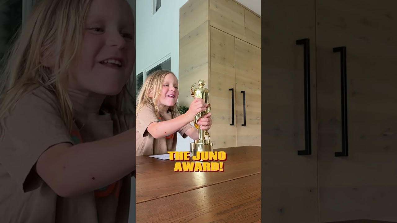 We surprised our son with his first JUNO Award! 🙌🎉 #walkofftheearth #shorts