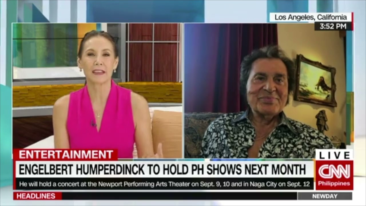 Engelbert Humperdinck Interview with CNN Philippines New Day (August 22, 2023)