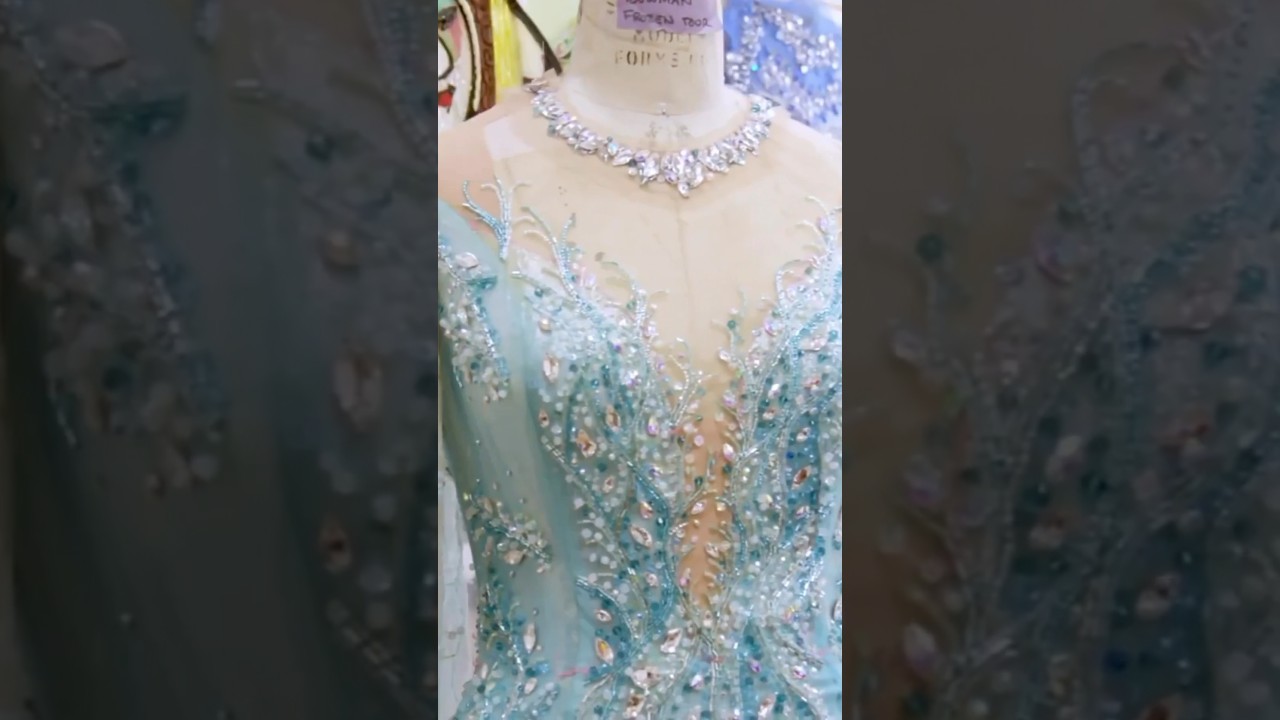 Watch as this one-of-a-kind garment from Frozen: The Musical comes to life! ❄️ #DisneyOnBroadway
