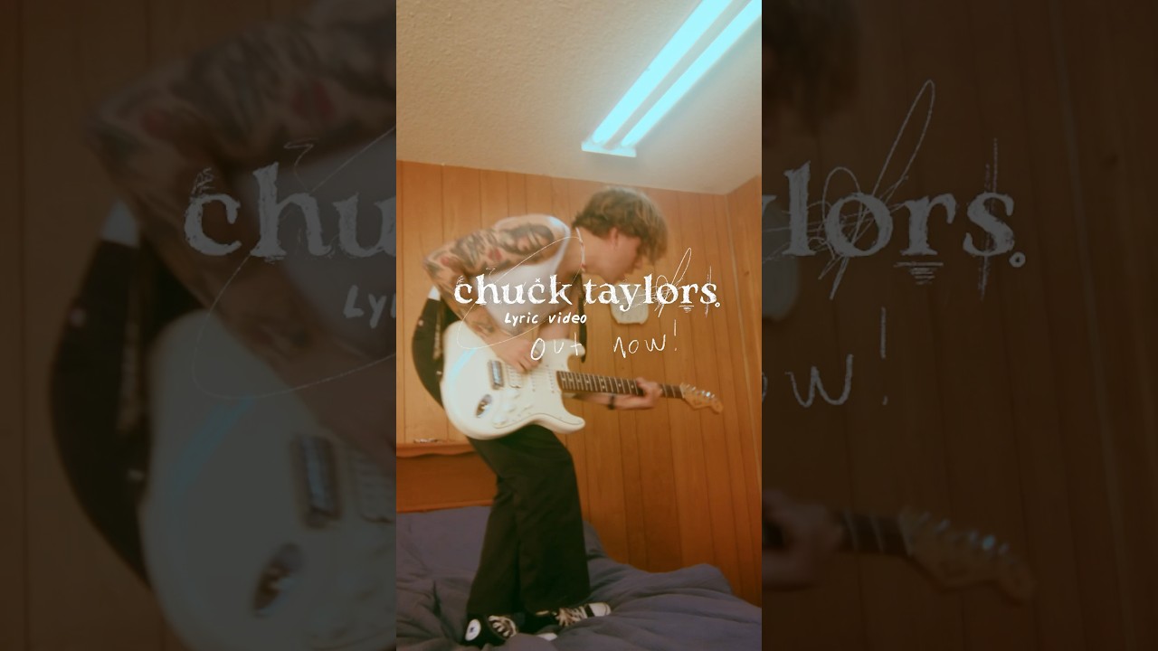 chuck taylors lyric video out NOW!! #music #indiemusic #guitar #aesthetic #shorts #indiepop